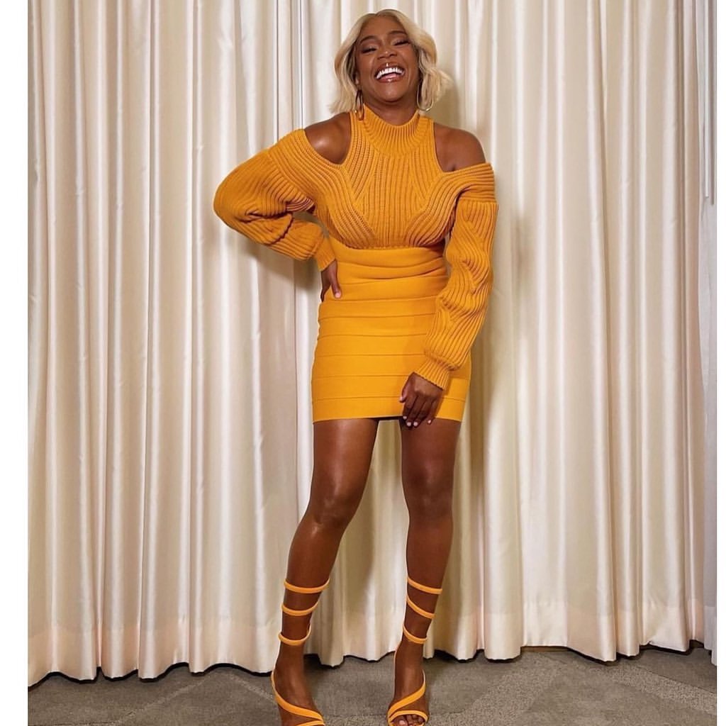 Who Wore it Better? Selling Sunset’s Chrishell Stause vs. Tiffany Haddish in Hervé Léger Cold-Shoulder Ribbed-Paneled Bandage Mini Dress Who Wore it Better? Selling Sunset’s Chrishell Stause vs. Tiffany Haddish in Hervé Léger Cold-Shoulder Ribbed-Paneled Bandage Mini Dress