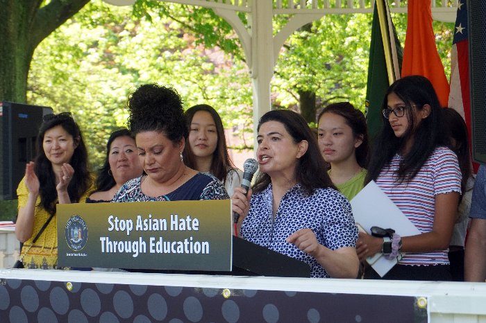 Hundreds Rally Against Asian Hate, Call For Better Education On Asian-American History From Harlem To The Hudson Hundreds Rally Against Asian Hate, Call For Better Education On Asian-American History From Harlem To The Hudson