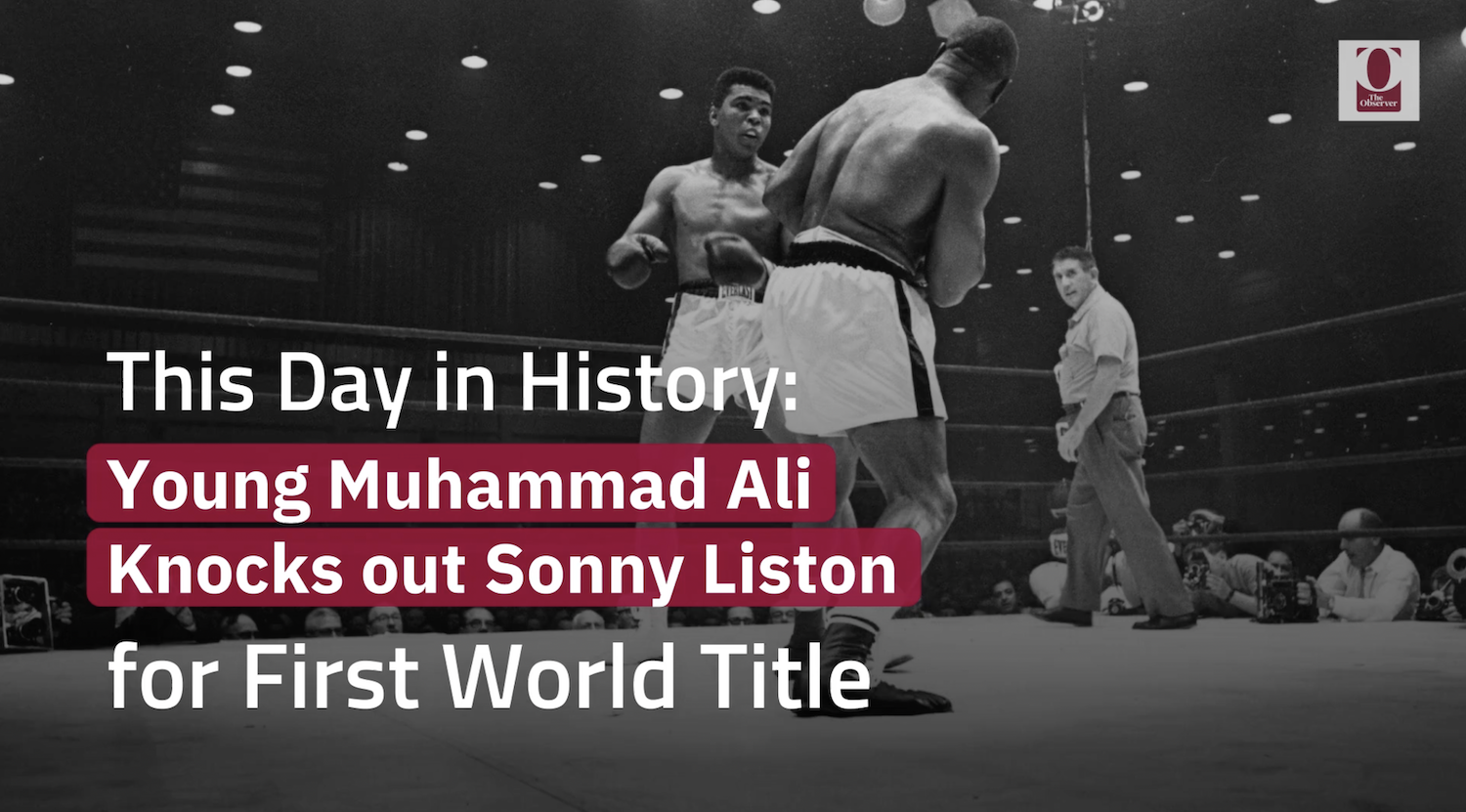 This Day In History Young Muhammad Ali Knocks Out Sonny Liston For First World Title Hayti 