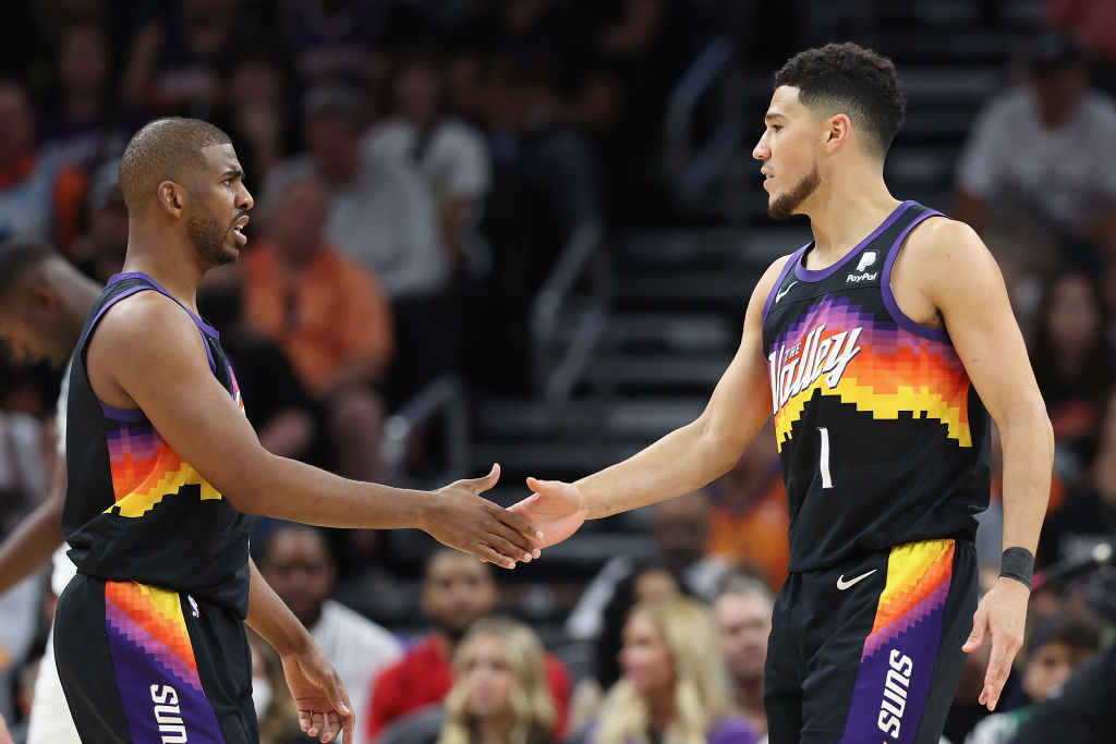 Chris Paul & Devin Booker Blessed With Jokes Following Blowout Game 7 Loss To Luka Dončić’s Dallas Mavericks Chris Paul & Devin Booker Blessed With Jokes Following Blowout Game 7 Loss To Luka Dončić’s Dallas Mavericks