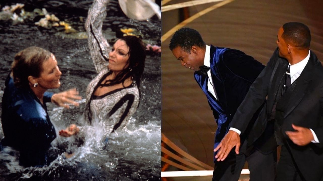 'Dynasty' Star Joan Collins Compares Her Infamous Fight Scene With Linda Evans To Chris Rock Oscars Slap 'Dynasty' Star Joan Collins Compares Her Infamous Fight Scene With Linda Evans To Chris Rock Oscars Slap