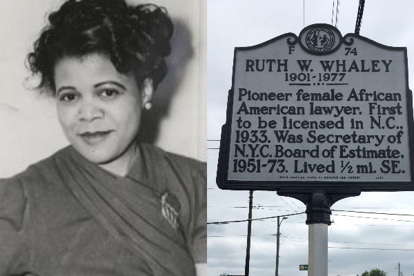 Ruth Whitehead Whaley Graduated From Law School In 1924 But Wasn’t Able to Practice Law In North Carolina Ruth Whitehead Whaley Graduated From Law School In 1924 But Wasn’t Able to Practice Law In North Carolina